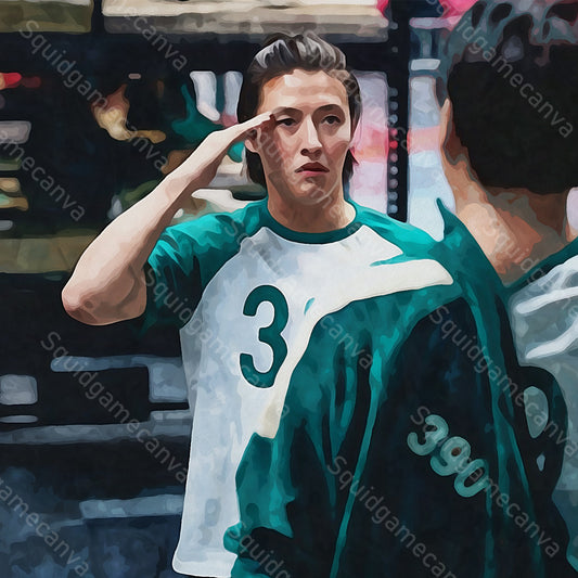 Canvas painting "Player 388"